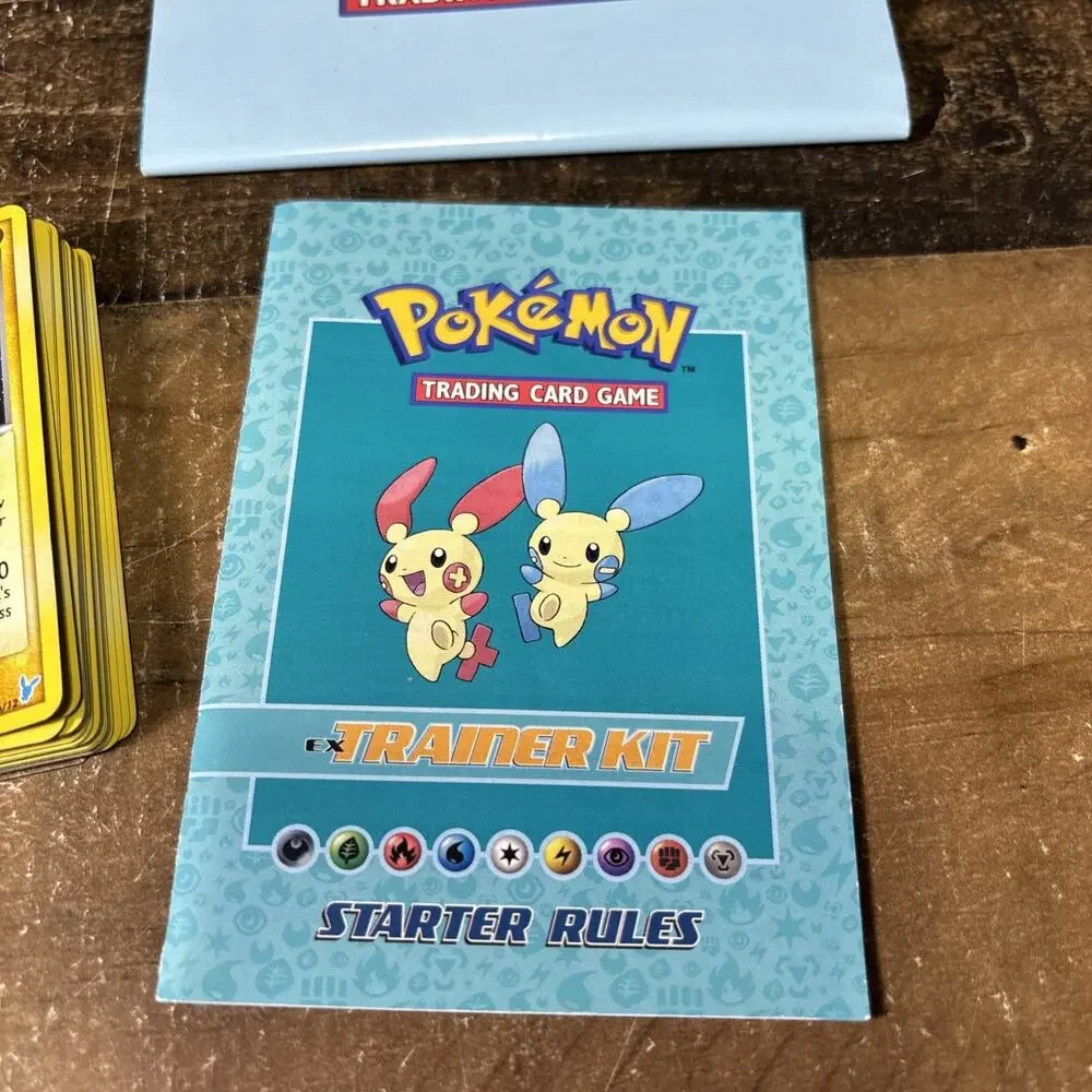 2006 Pokemon EX 2-Player Trainer Kit [Plusle & Minun] Jirachi Coin Papers OPEN